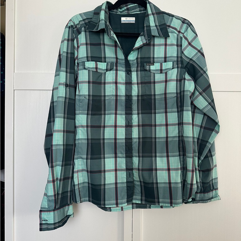Plaid Button Down Shirt for Women